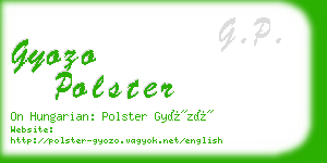 gyozo polster business card